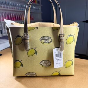 Coach Mollie Tote Lemon Print